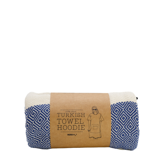 Moana Road - Turkish Towel Hoodie - Blue
