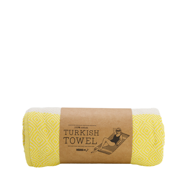 Moana Road - Turkish Towel - Yellow