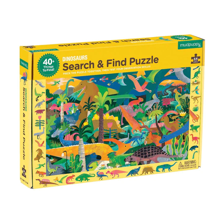 Mudpuppy Search and Find Dinosaurs Puzzle