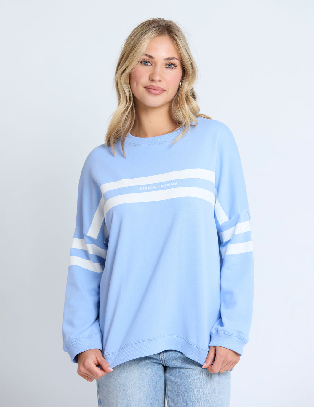 Stella + Gemma Newport Sweater - Cornflower True Icon