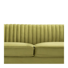 Load image into Gallery viewer, Madison 3 Seater Greenery Velvet
