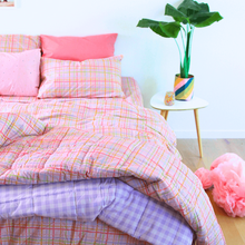 Load image into Gallery viewer, Patterson Rose - Florence Pink Striped Pillowcase Pair
