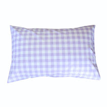 Load image into Gallery viewer, Patterson Rose - Fliss Lilac &amp; White Gingham Pillowcase Pair

