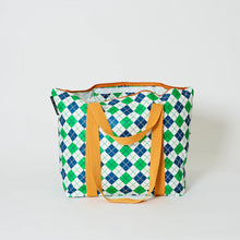 Load image into Gallery viewer, Project Ten - Argyle Zip Medium Tote
