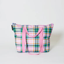 Load image into Gallery viewer, Project Ten - Plaid Zip Medium Tote
