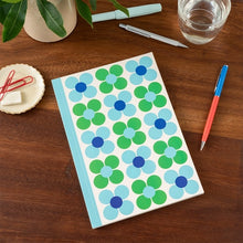 Load image into Gallery viewer, Rex London - Notebook - Blue &amp; Green Daisy
