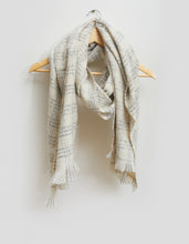 Load image into Gallery viewer, Stella + Gemma Ivory Lurex Check Scarf
