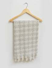 Load image into Gallery viewer, Stella + Gemma Ivory Lurex Check Scarf
