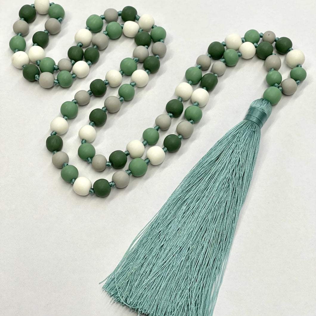 Tassel Necklace - Sorbet Aqua