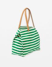 Load image into Gallery viewer, Stella + Gemma Bodrum Tote - Green Stripe
