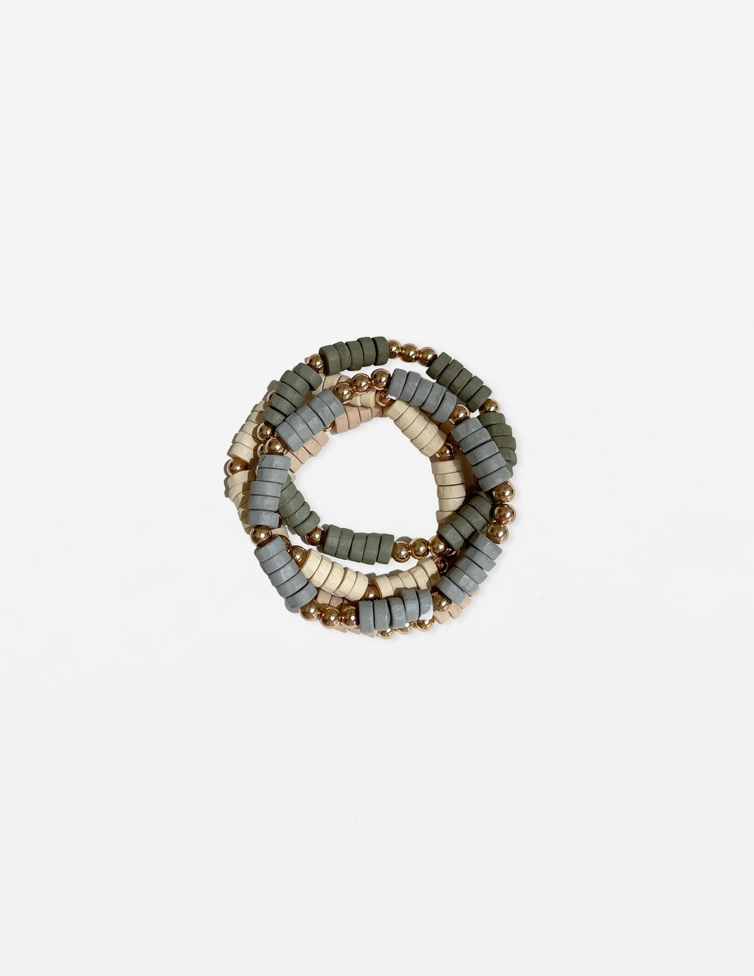 Stella + Gemma Bracelet - Set of 4 Greys