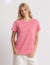Load image into Gallery viewer, Stella + Gemma Classic Stripe Tee - Pink/Red Stripe
