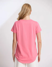 Load image into Gallery viewer, Stella + Gemma Classic Tee - Raspberry Embroidered S+G
