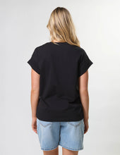 Load image into Gallery viewer, Stella + Gemma Cuff Tee - Black Stella Cub
