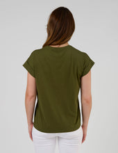 Load image into Gallery viewer, Stella + Gemma Cuff Tee - Khaki Palm
