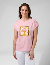 Load image into Gallery viewer, Stella + Gemma Cuff Tee - Mauve Jardin Tile
