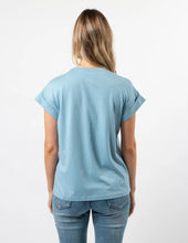 Load image into Gallery viewer, Stella + Gemma Cuff Tee - Ocean S+G Logo
