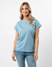 Load image into Gallery viewer, Stella + Gemma Cuff Tee - Ocean S+G Logo
