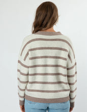 Load image into Gallery viewer, Stella + Gemma Greyson Cardi - Oat Stripe
