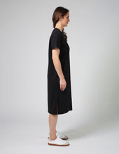 Load image into Gallery viewer, Stella + Gemma Maxi Tee Dress - Black Ibiza Bloom
