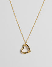 Load image into Gallery viewer, Stella + Gemma Necklace - Gold Hanging Heart Outline
