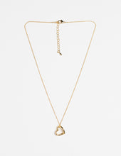 Load image into Gallery viewer, Stella + Gemma Necklace - Gold Hanging Heart Outline
