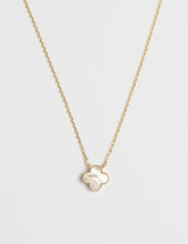 Load image into Gallery viewer, Stella + Gemma Necklace - Gold Mop Clover
