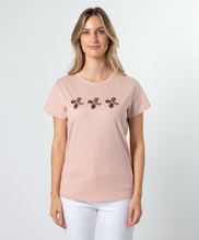 Load image into Gallery viewer, Stella + Gemma T-Shirt - Antique Rose Hydrangeas Flower
