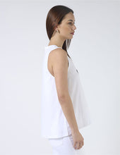 Load image into Gallery viewer, Stella + Gemma Tank - White with Black Bow
