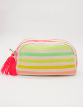Load image into Gallery viewer, Stella + Gemma Cosmetic Bag - Coloured Stripes

