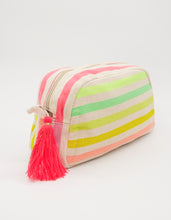 Load image into Gallery viewer, Stella + Gemma Cosmetic Bag - Coloured Stripes

