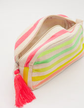 Load image into Gallery viewer, Stella + Gemma Cosmetic Bag - Coloured Stripes
