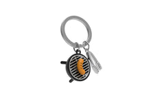 Load image into Gallery viewer, Metalmorphose Keychain - BBQ &amp; Tongs
