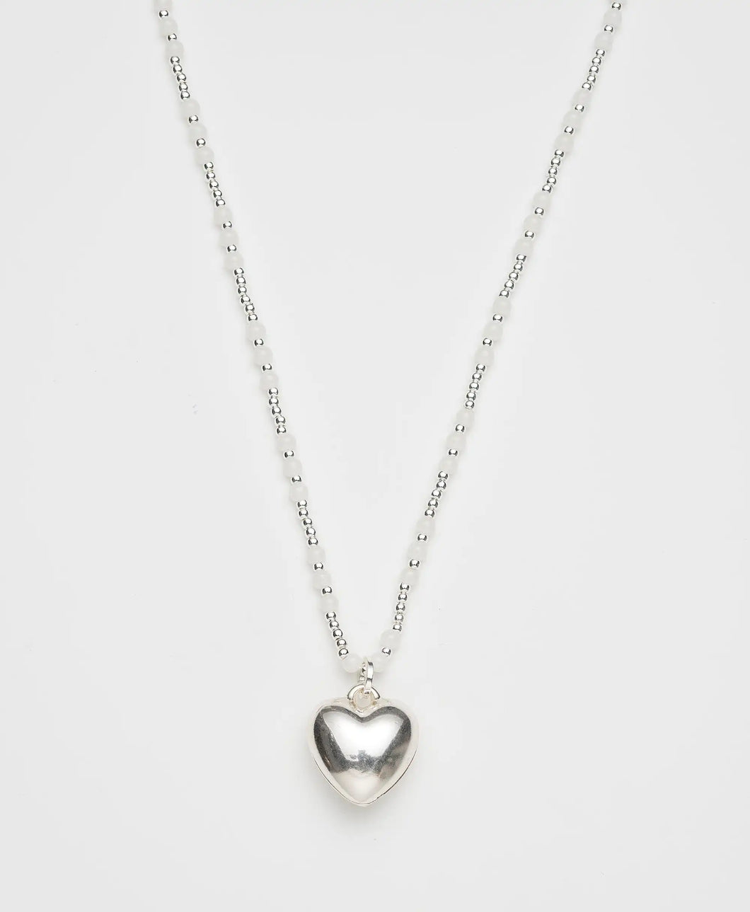 Stilen Necklace - Heart White