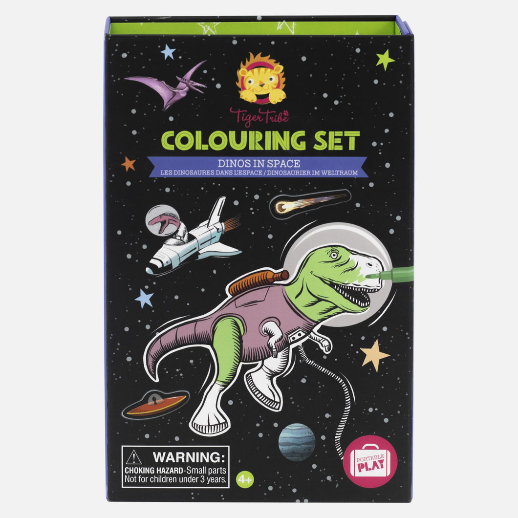 Tiger Tribe - Dinos in Space Colouring Set