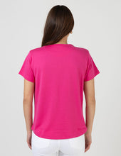 Load image into Gallery viewer, Stella + Gemma Ace Tee - Ombre Varsity - Hot Pink
