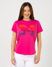 Load image into Gallery viewer, Stella + Gemma Ace Tee - Ombre Varsity - Hot Pink
