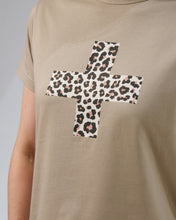 Load image into Gallery viewer, Stella + Gemma T-Shirt - Leopard Cross
