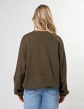 Load image into Gallery viewer, Stella + Gemma Bubble Sweat - Moss
