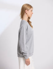 Load image into Gallery viewer, Stella + Gemma Sweater - Classic Sweat Grey Marle Embroidered Logo

