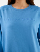 Load image into Gallery viewer, Stella + Gemma Sweater - Classic Sweater Logo - Sky
