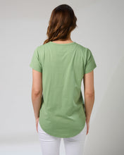 Load image into Gallery viewer, Stella + Gemma T-Shirt - Ibiza Bloom - Vintage Green
