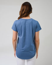 Load image into Gallery viewer, Stella + Gemma Classic T-Shirt - Monet&#39;s Garden - Denim
