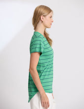 Load image into Gallery viewer, Stella + Gemma Classic Tee - Green/Navy Stripe

