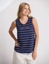 Load image into Gallery viewer, Stella + Gemma Everyday Tank - Navy with White Stripe
