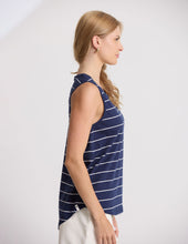 Load image into Gallery viewer, Stella + Gemma Everyday Tank - Navy with White Stripe
