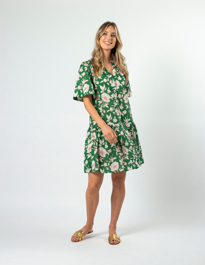 Stella + Gemma Lena Dress - Vintage Green Floral