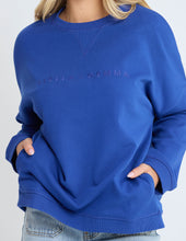 Load image into Gallery viewer, Stella + Gemma Newport Pocket Crew - Cobalt Blue
