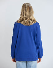 Load image into Gallery viewer, Stella + Gemma Newport Pocket Crew - Cobalt Blue
