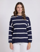 Load image into Gallery viewer, Stella + Gemma Newport Sweat - Navy Stripe
